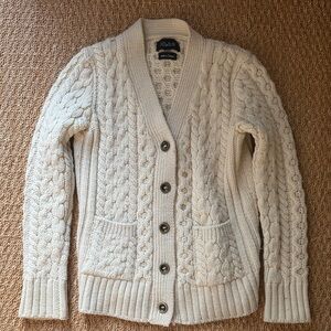 Howlin' Wool Cream Cable Knit Cardigan